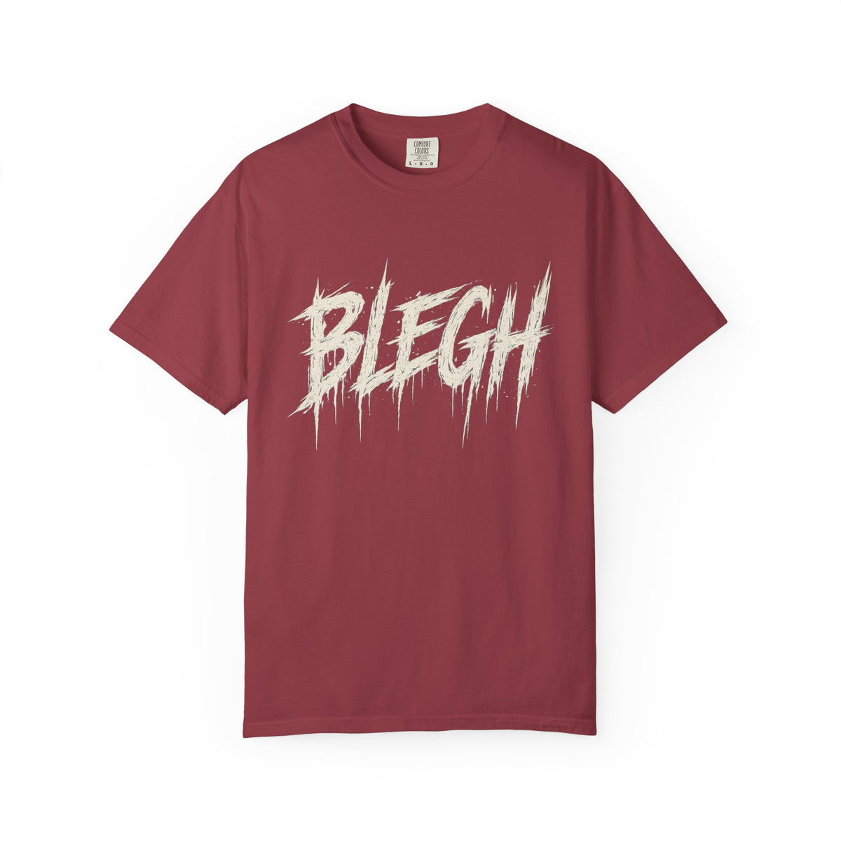 Blegh Brush Script T-Shirt — Grunge Graphic Tee