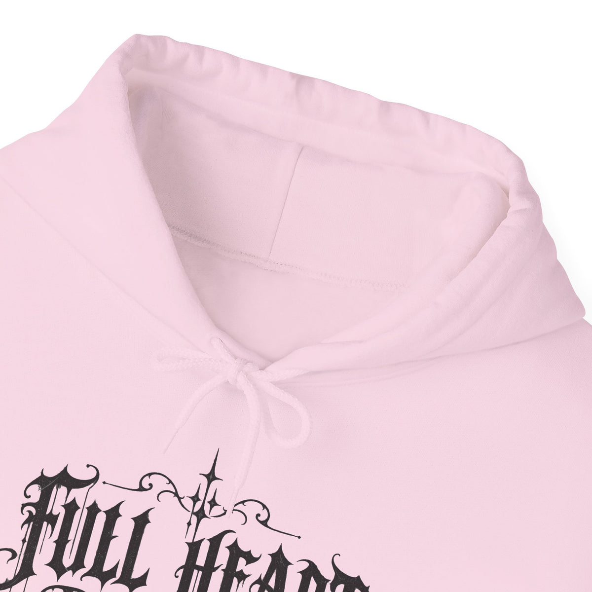 Dark Soul 'Full Heart' Hoodie — Gothic Script Graphic Sweatshirt