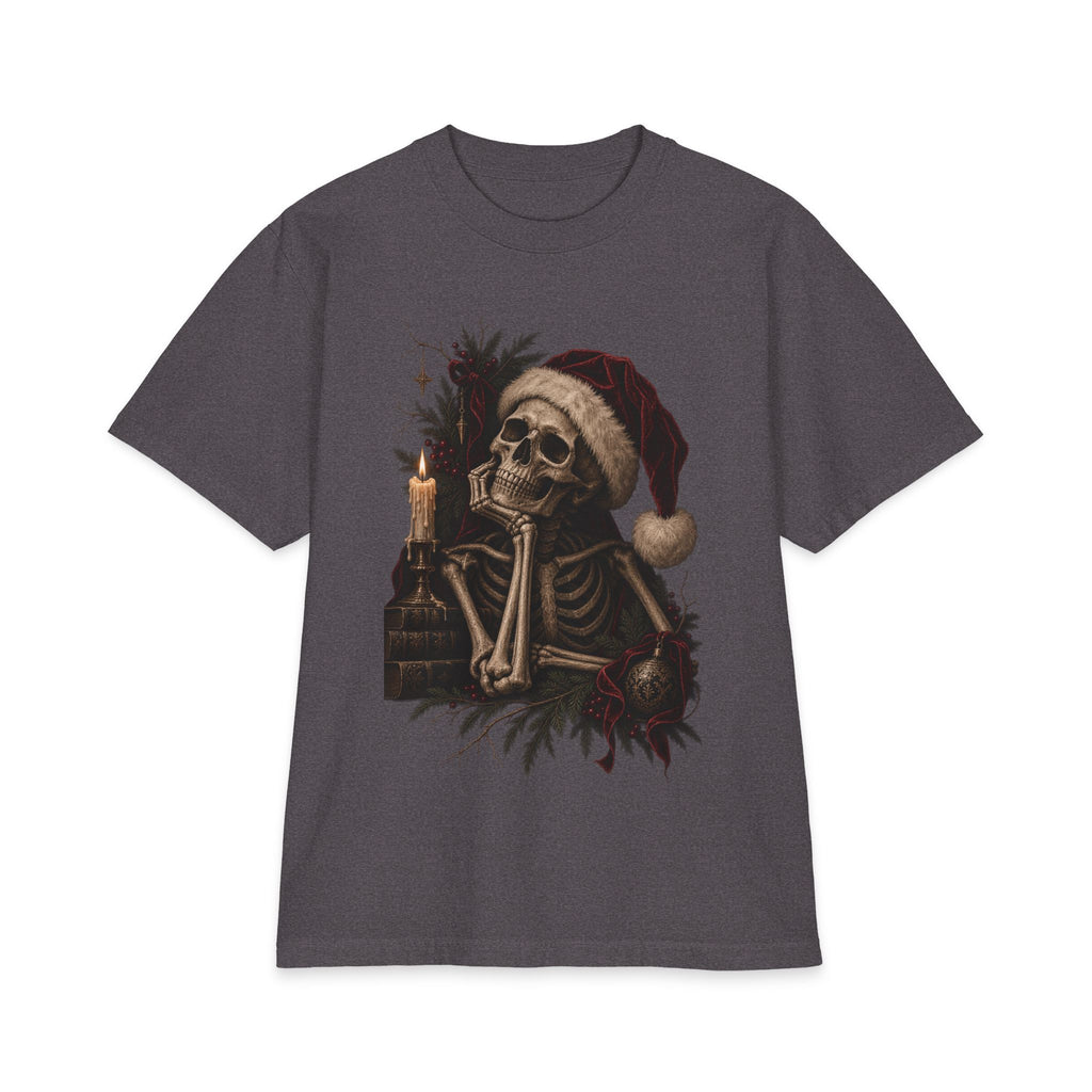 Skeleton Santa Tee — Gothic Christmas Skull T-Shirt