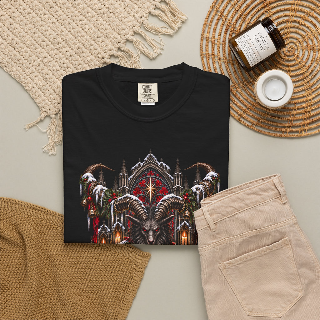 Krampus T-Shirt — Dark Alpine Christmas Folklore Art