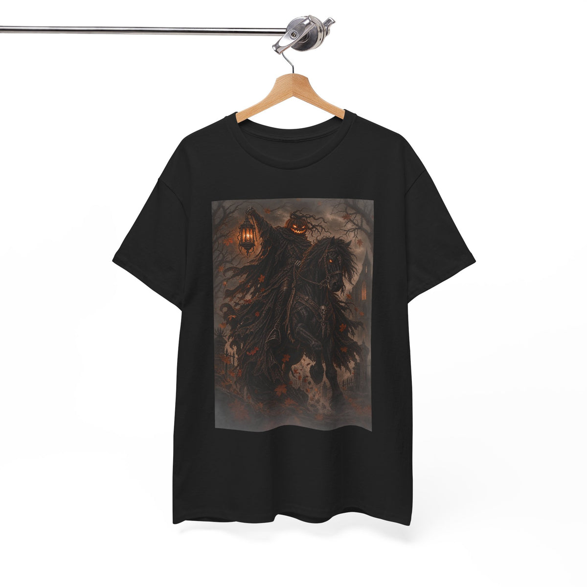 Pumpkin Rider T-Shirt — Jack-O’-Lantern Halloween Graphic