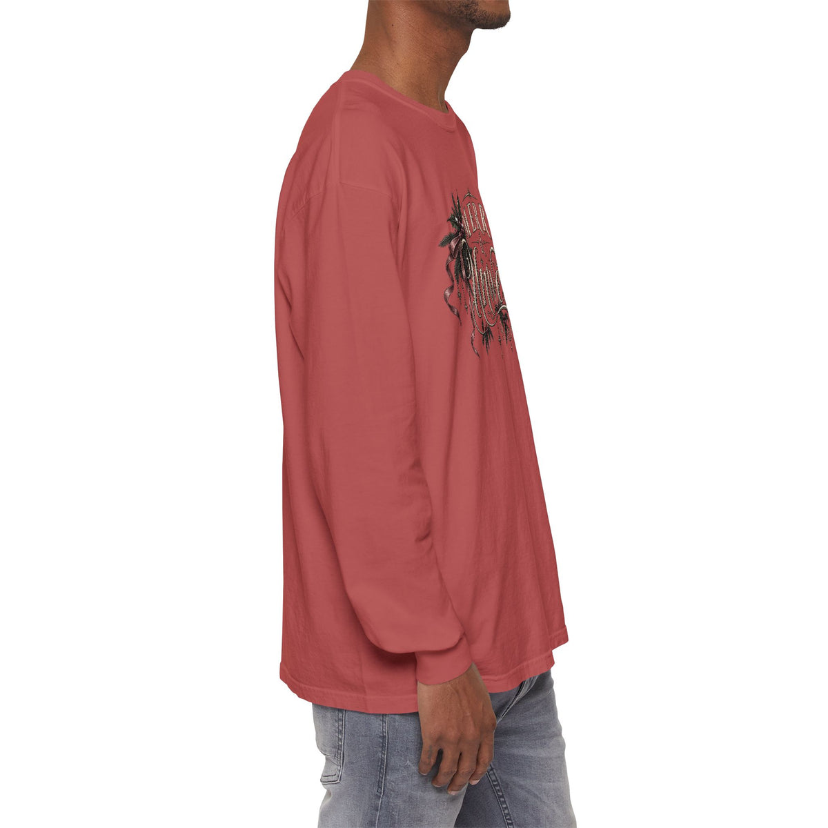 Merry & Bright Long Sleeve Tee — Vintage Holiday Christmas Shirt