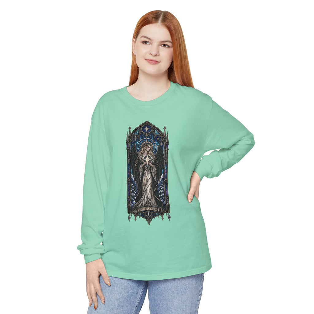Stained Glass Angel Long Sleeve Tee