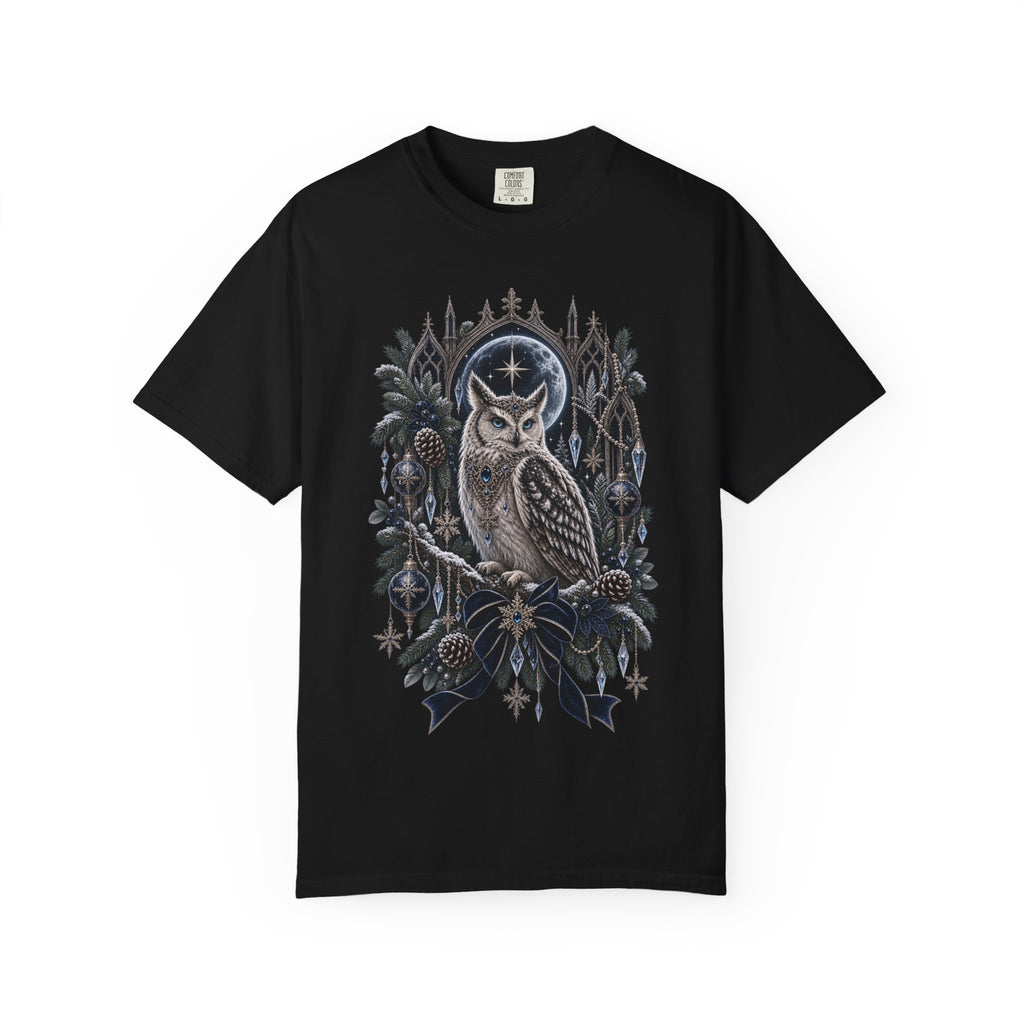 Owl Moon Graphic T-Shirt — Mystical Night Forest Owl Tee
