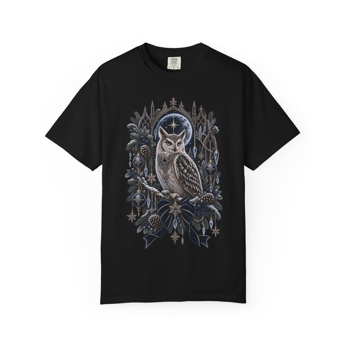 Owl Moon Graphic T-Shirt — Mystical Night Forest Owl Tee