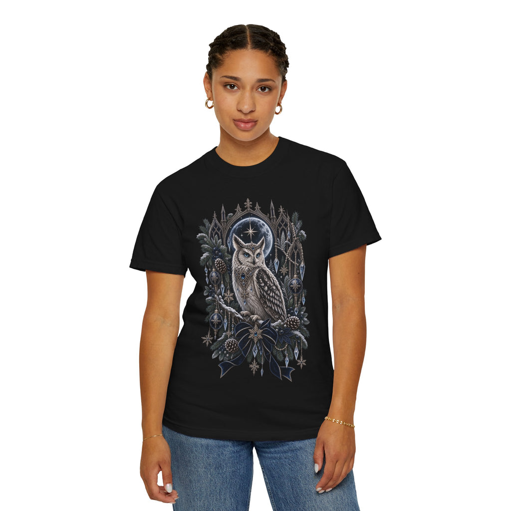 Owl Moon Graphic T-Shirt — Mystical Night Forest Owl Tee