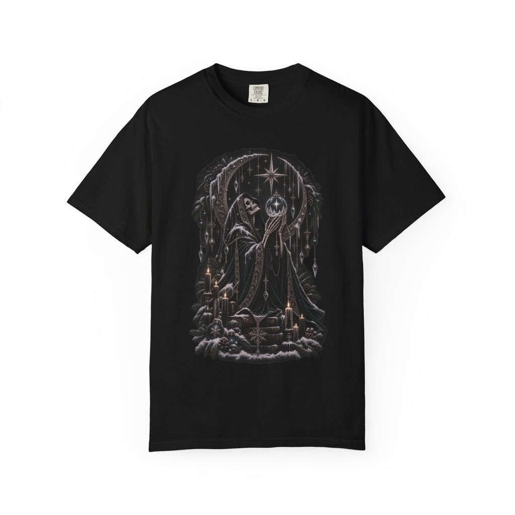 Christmas Skeleton T-Shirt — Gothic Holiday Graphic Tee