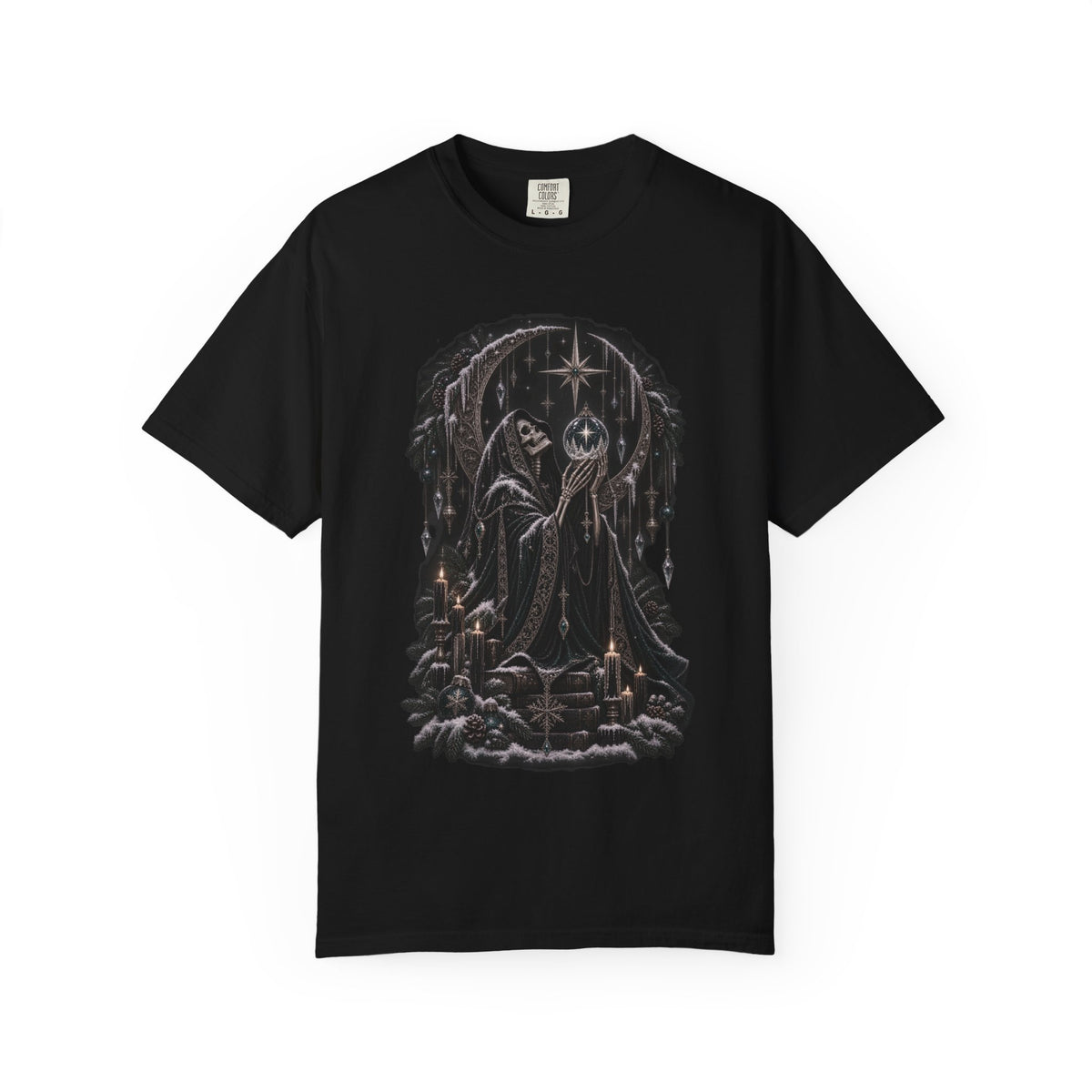 Christmas Skeleton T-Shirt — Gothic Holiday Graphic Tee