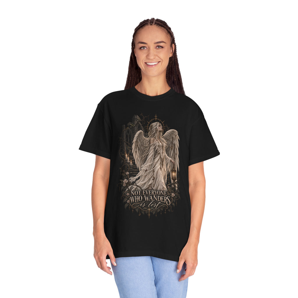 Angel Guardian T-Shirt — “Not Everyone Who Wanders”