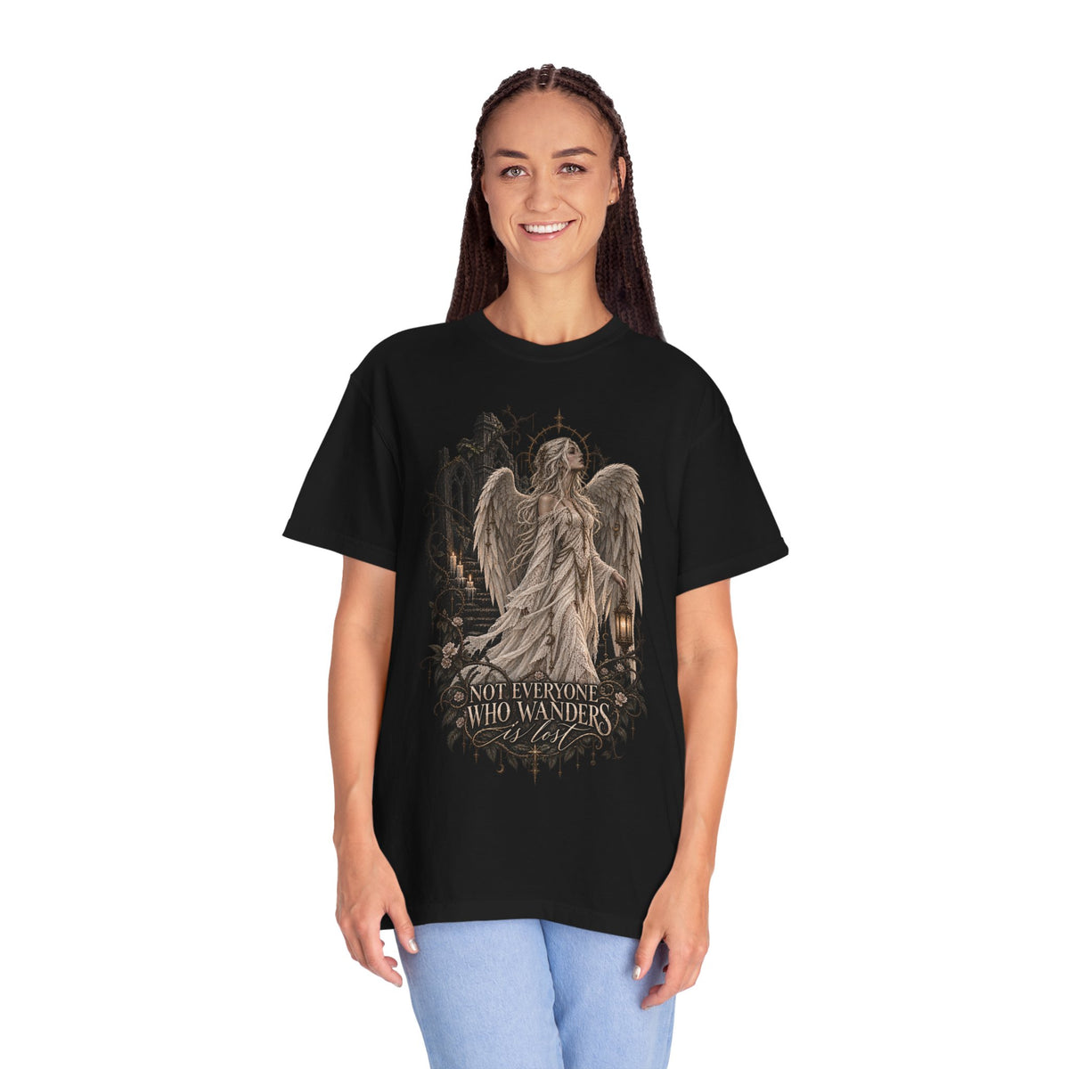 Angel Guardian T-Shirt — “Not Everyone Who Wanders”