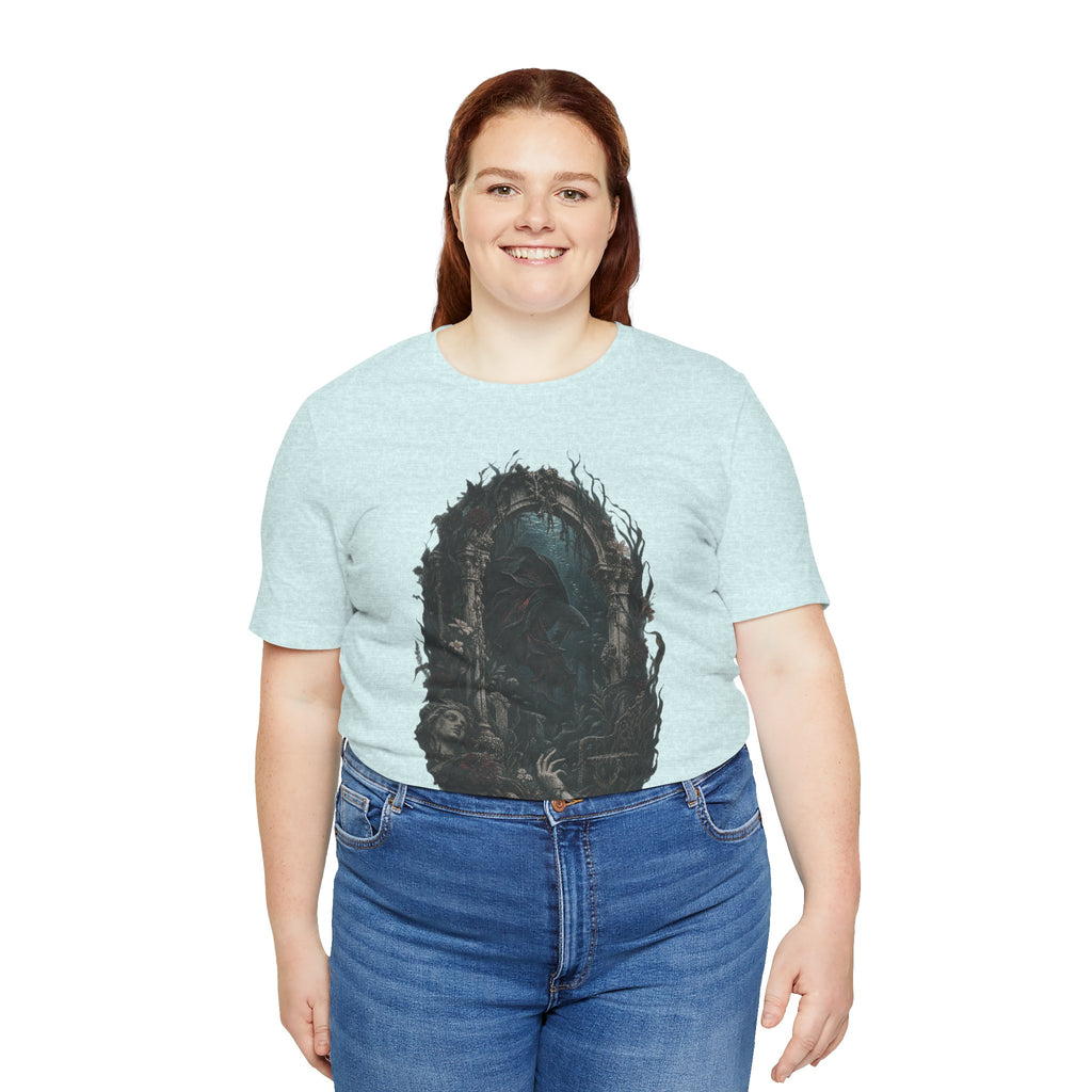 Gothic Fish T-Shirt — Underwater Ruins & Broken Statue