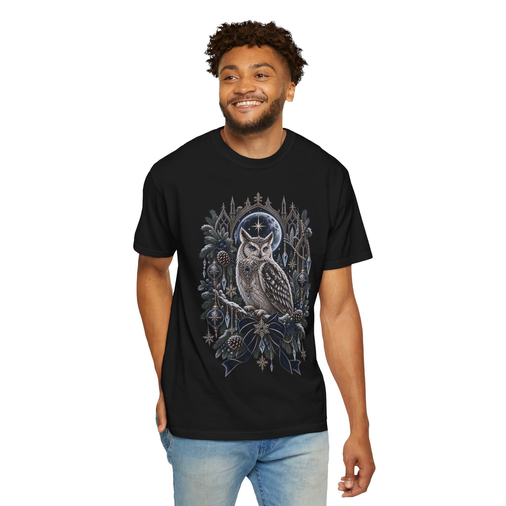 Owl Moon Graphic T-Shirt — Mystical Night Forest Owl Tee