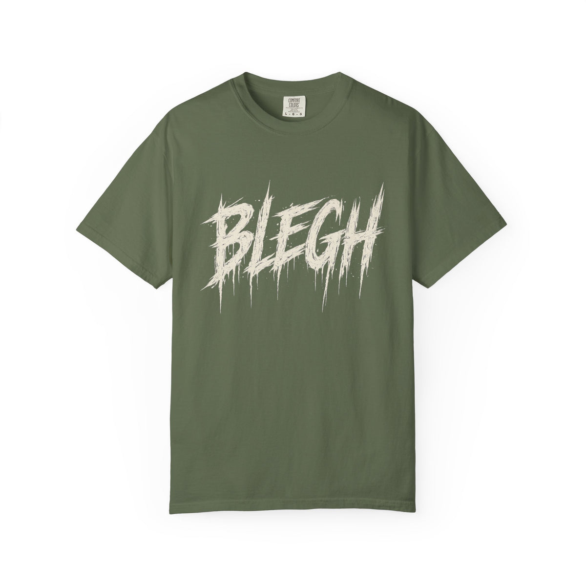 Blegh Brush Script T-Shirt — Grunge Graphic Tee