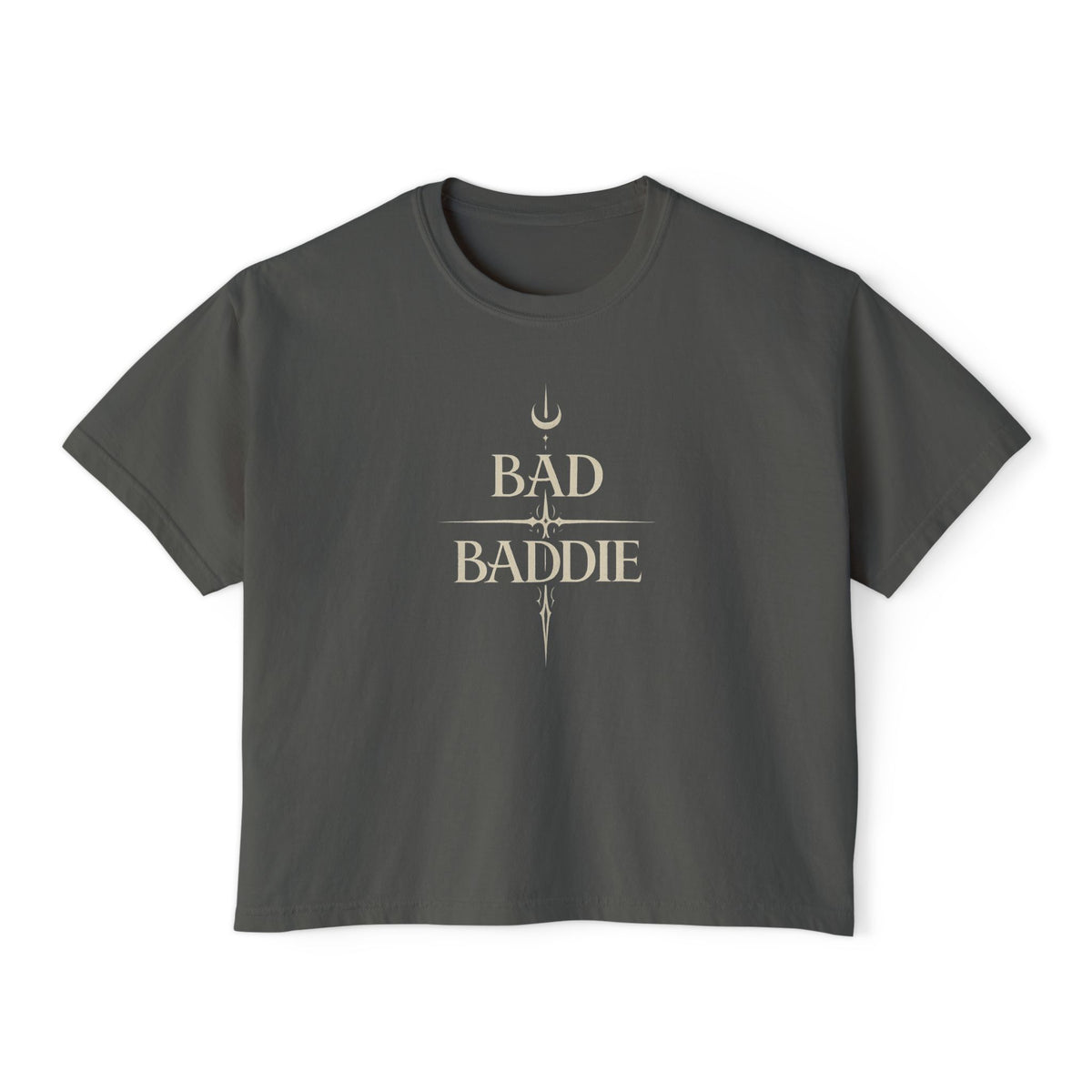 Bad Baddie Boxy T-Shirt — Dark Graphic Tee