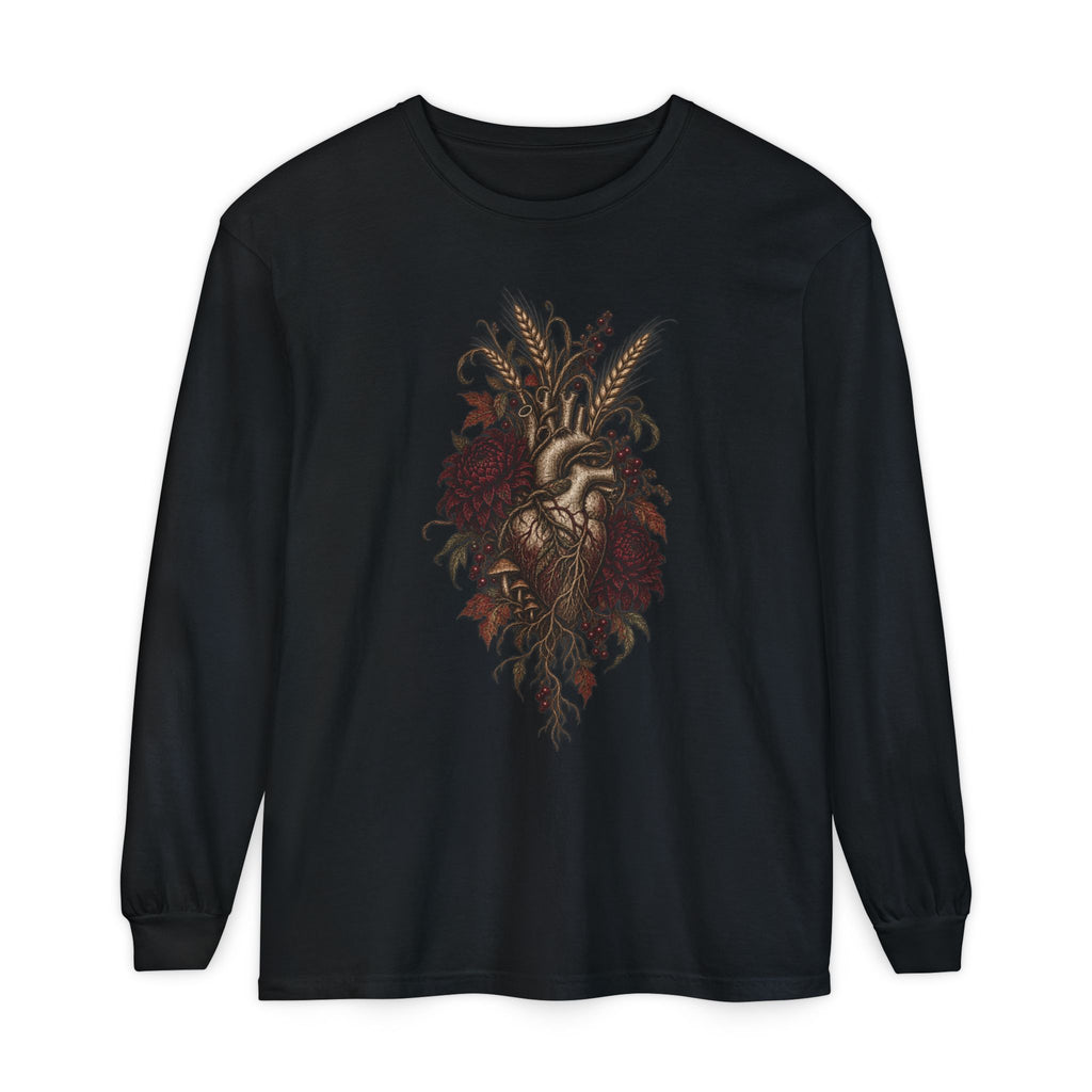 Autumn Heart Anatomy Long Sleeve Tee