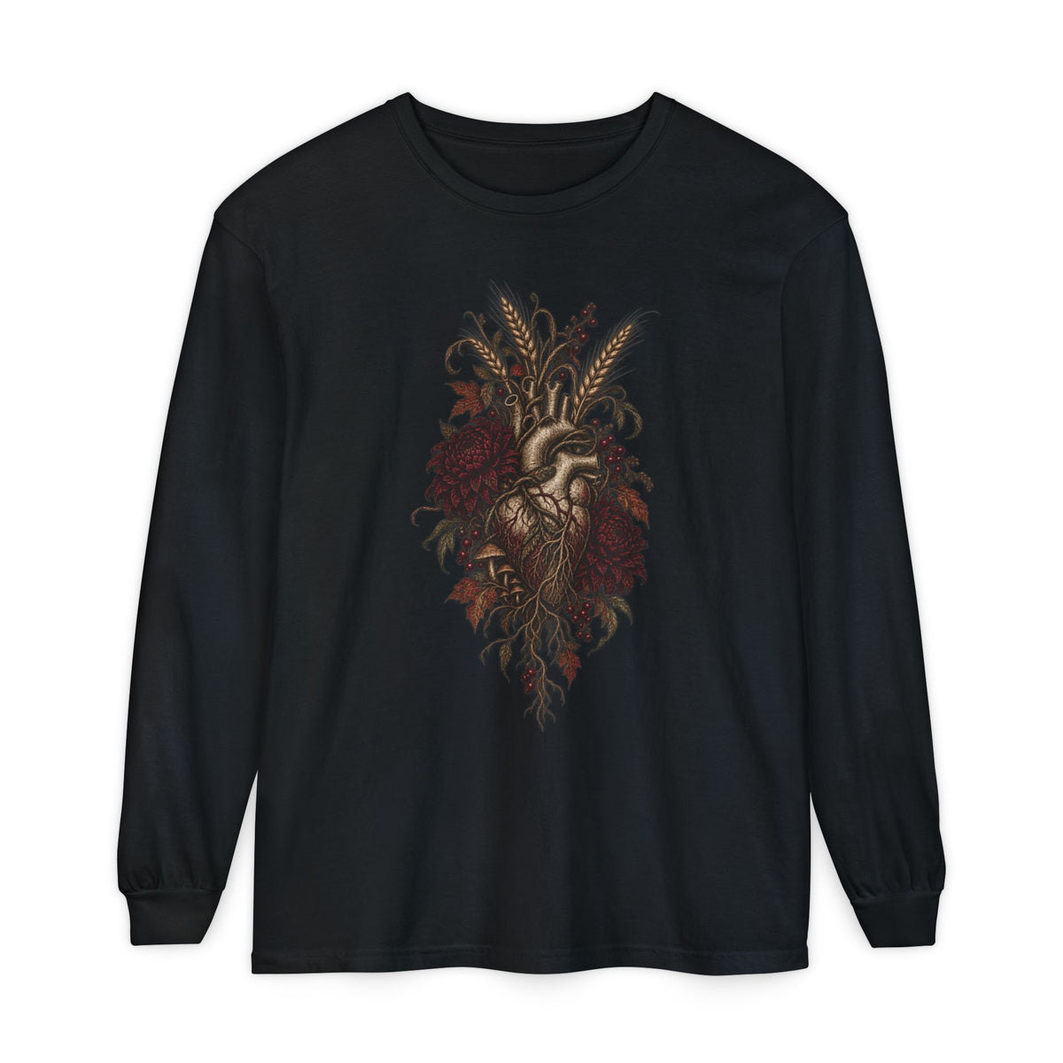 Autumn Heart Anatomy Long Sleeve Tee