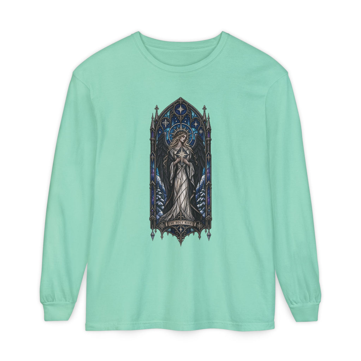 Stained Glass Angel Long Sleeve Tee