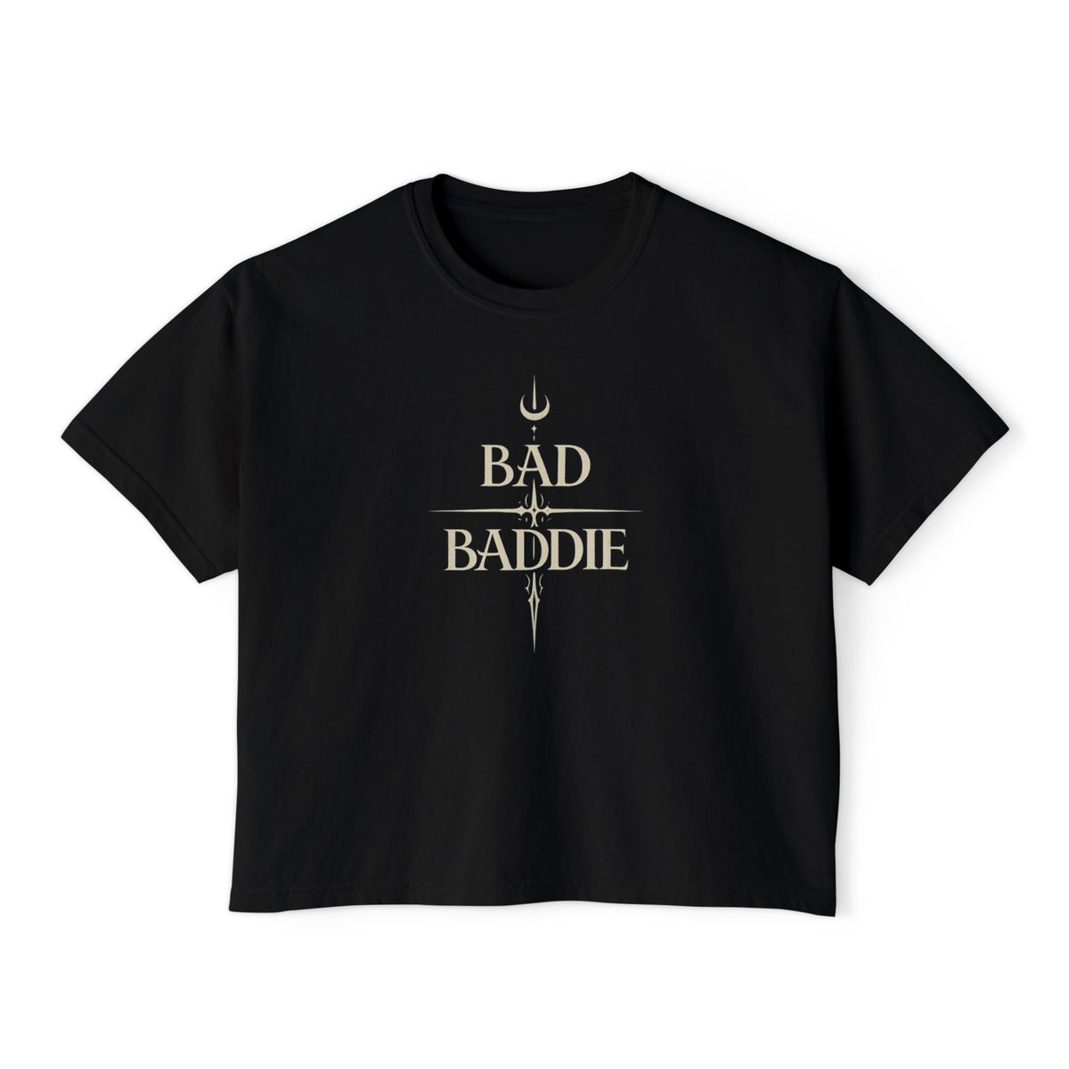 Bad Baddie Boxy T-Shirt — Dark Graphic Tee