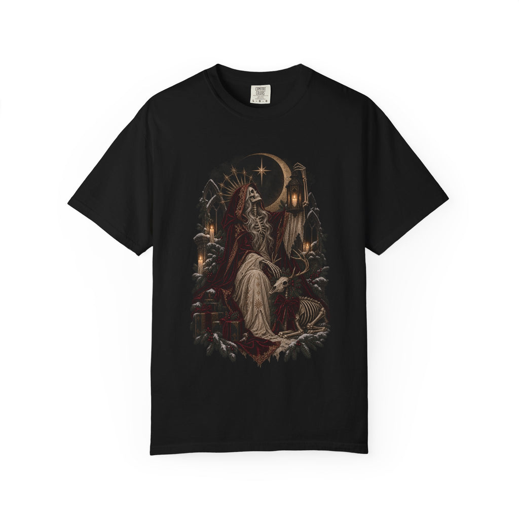 Gothic Nativity T-Shirt — Vintage Holy Family Christmas Art