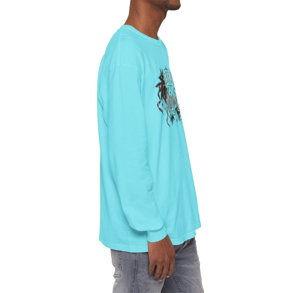 Merry & Bright Long Sleeve Tee — Vintage Holiday Christmas Shirt