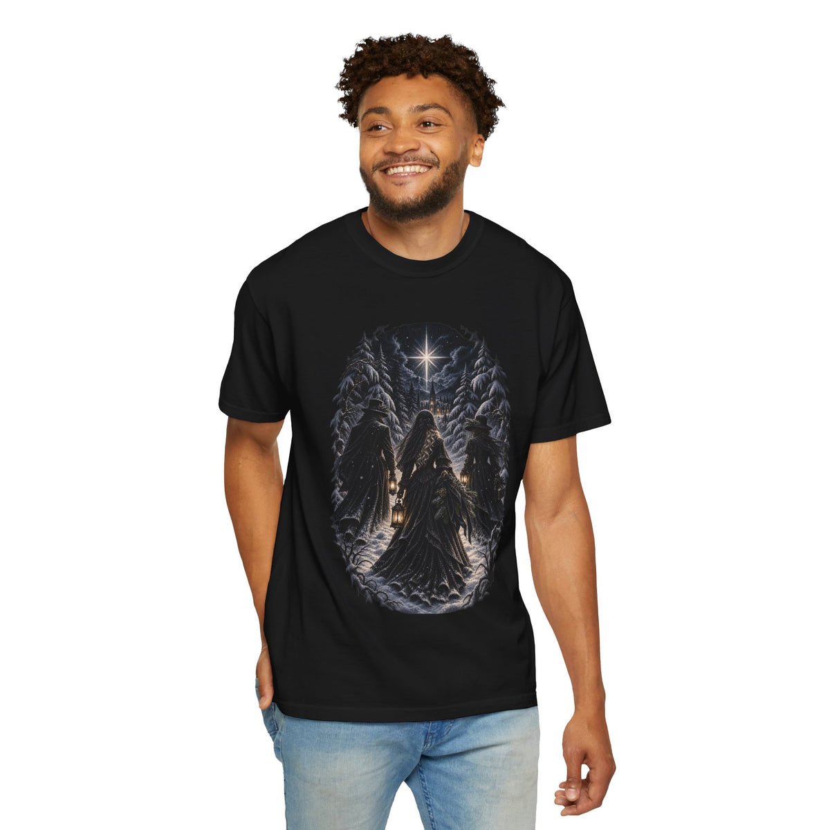 Gothic Angel Lantern T-Shirt