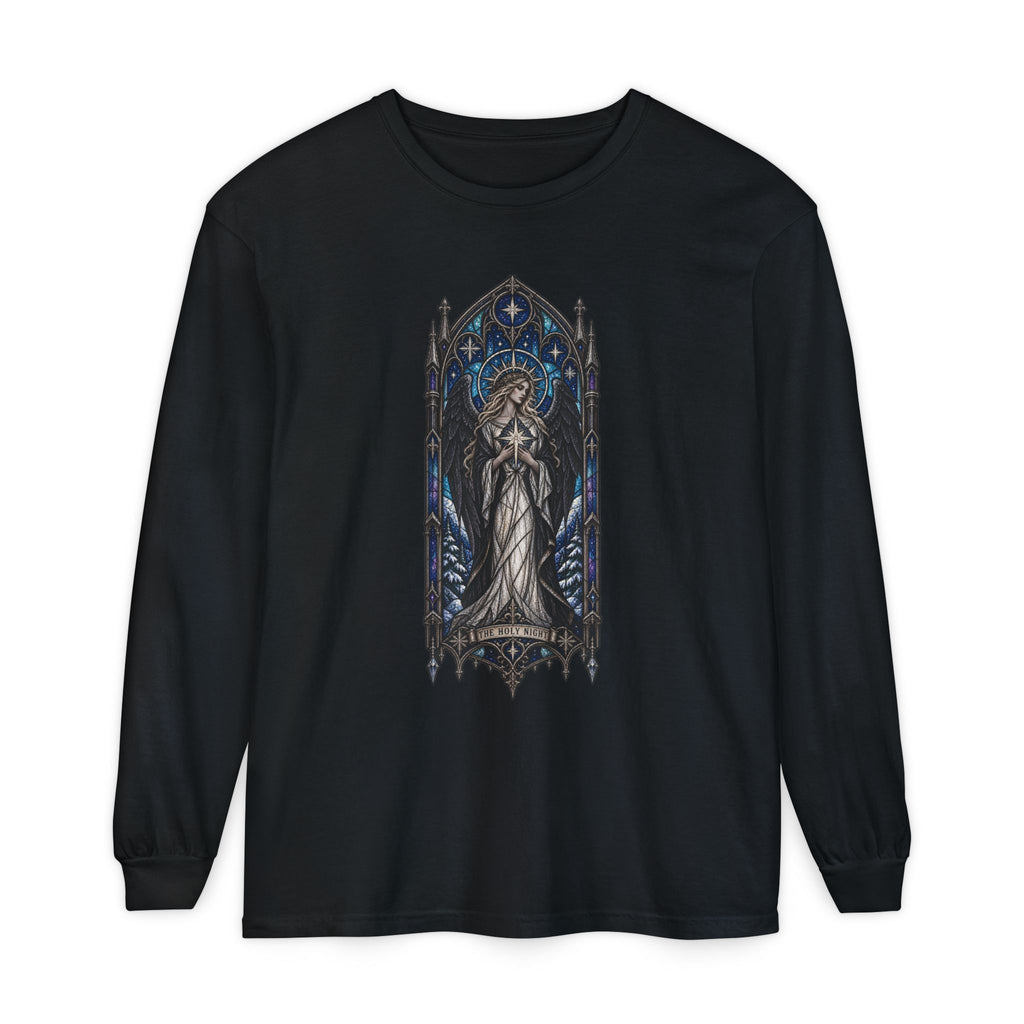 Stained Glass Angel Long Sleeve Tee