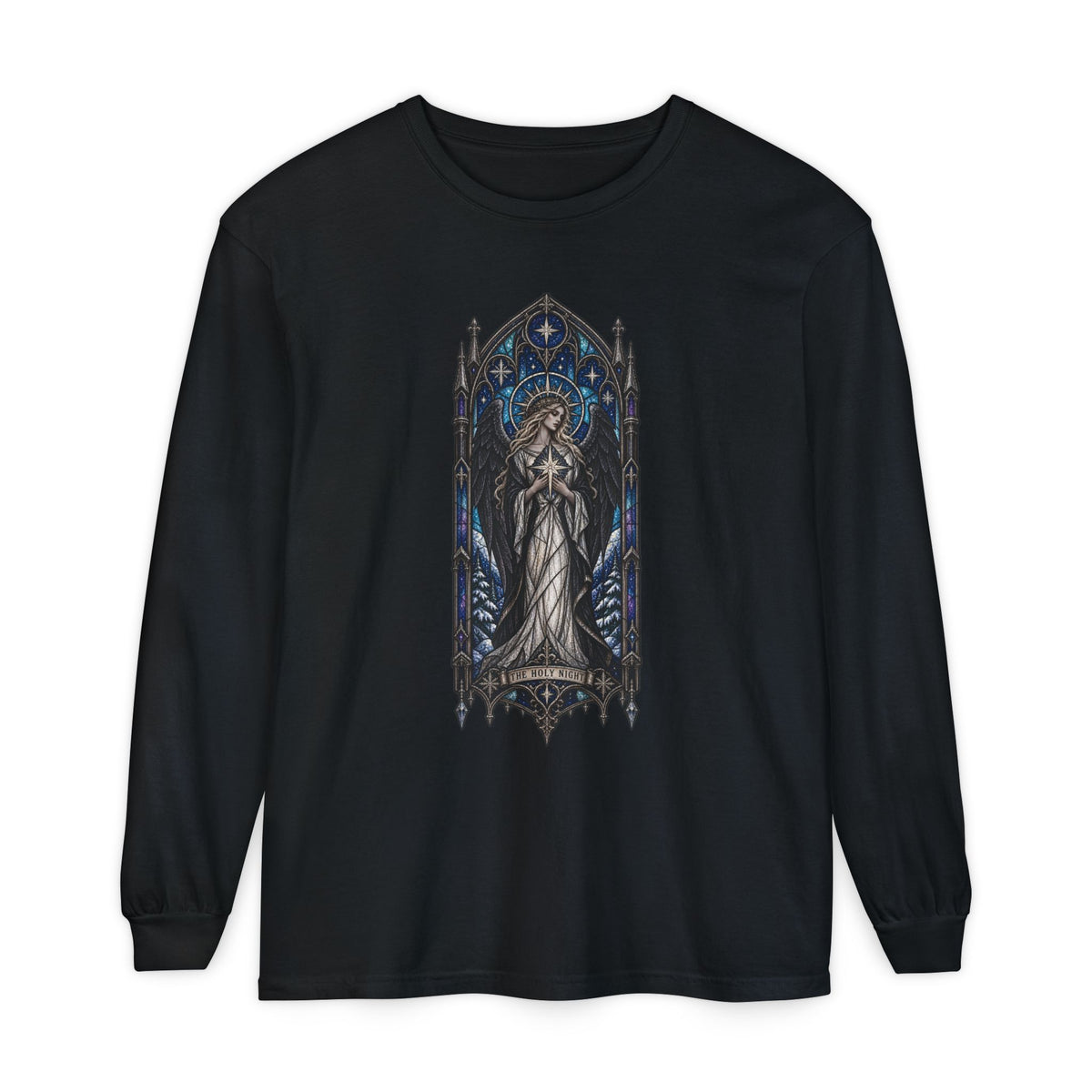 Stained Glass Angel Long Sleeve Tee