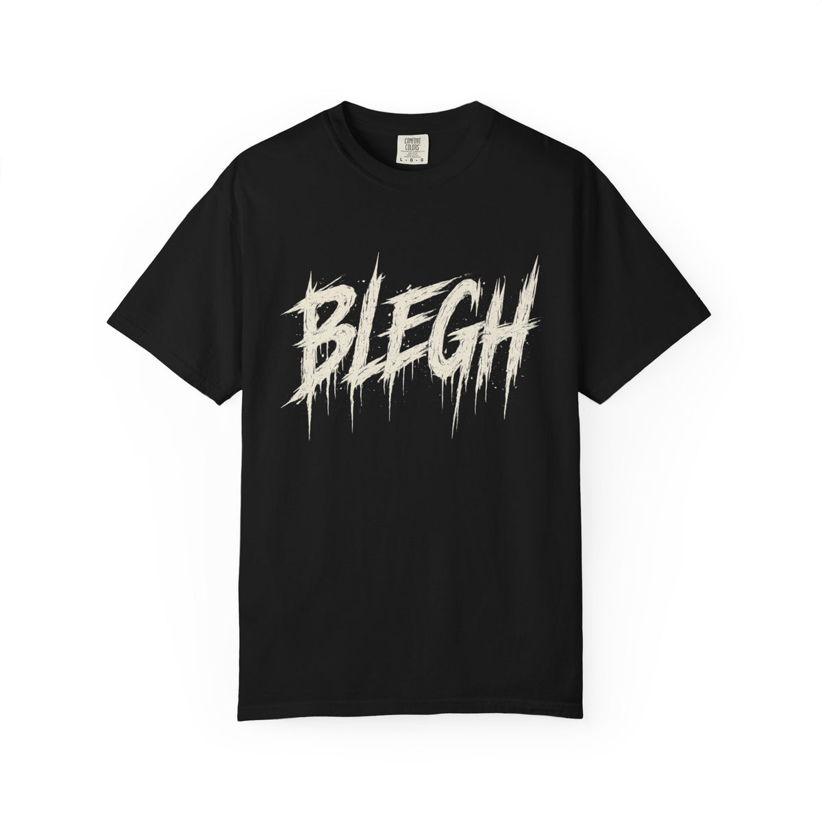 Blegh Brush Script T-Shirt — Grunge Graphic Tee
