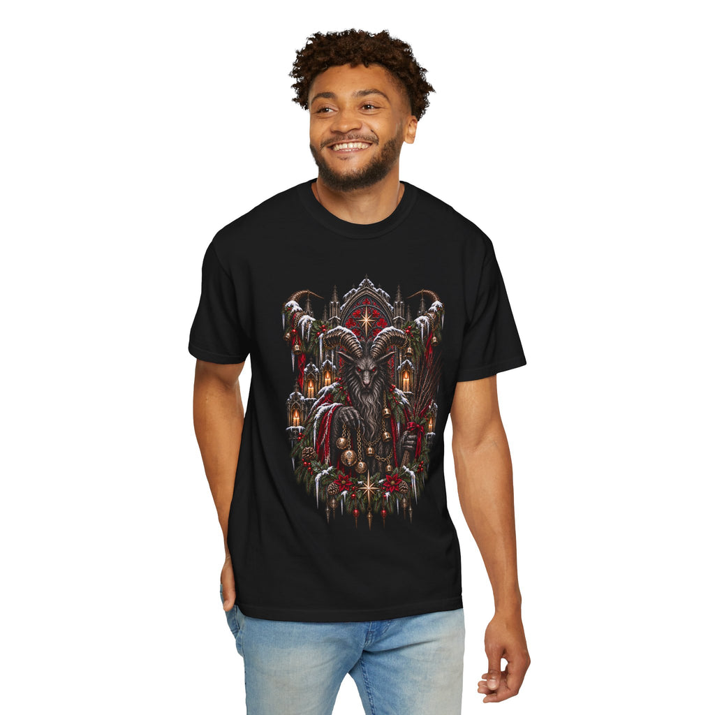 Krampus T-Shirt — Dark Alpine Christmas Folklore Art