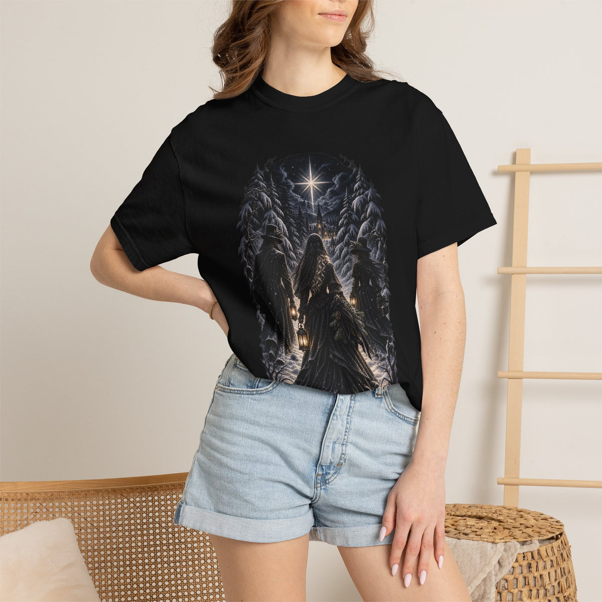 Gothic Angel Lantern T-Shirt