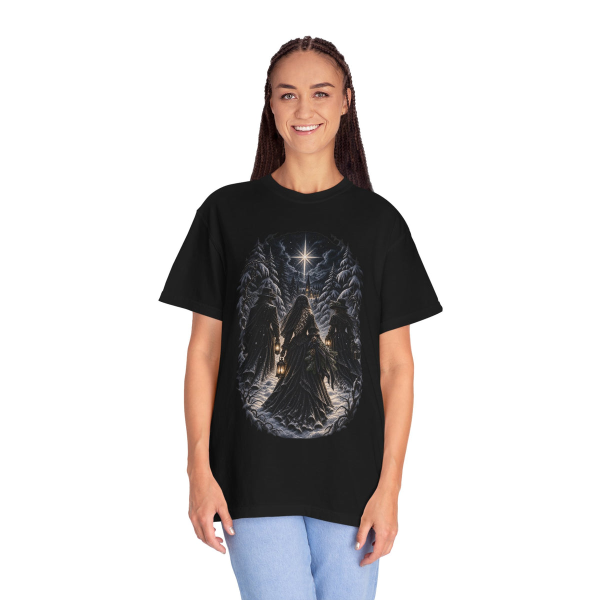 Gothic Angel Lantern T-Shirt
