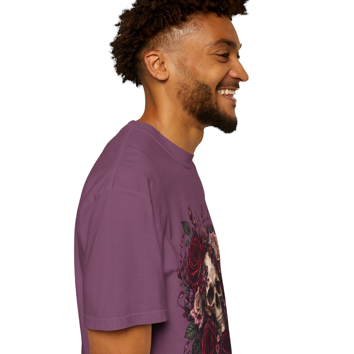 Skull & Rose T-Shirt — Gothic Floral Graphic