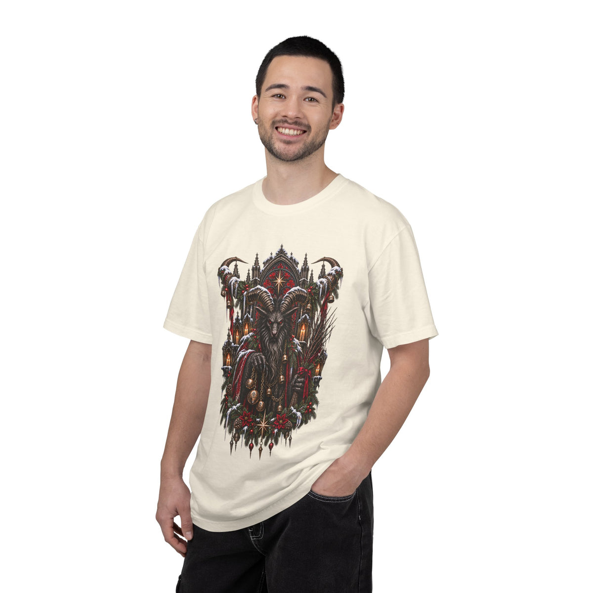 Krampus T-Shirt — Dark Alpine Christmas Folklore Art