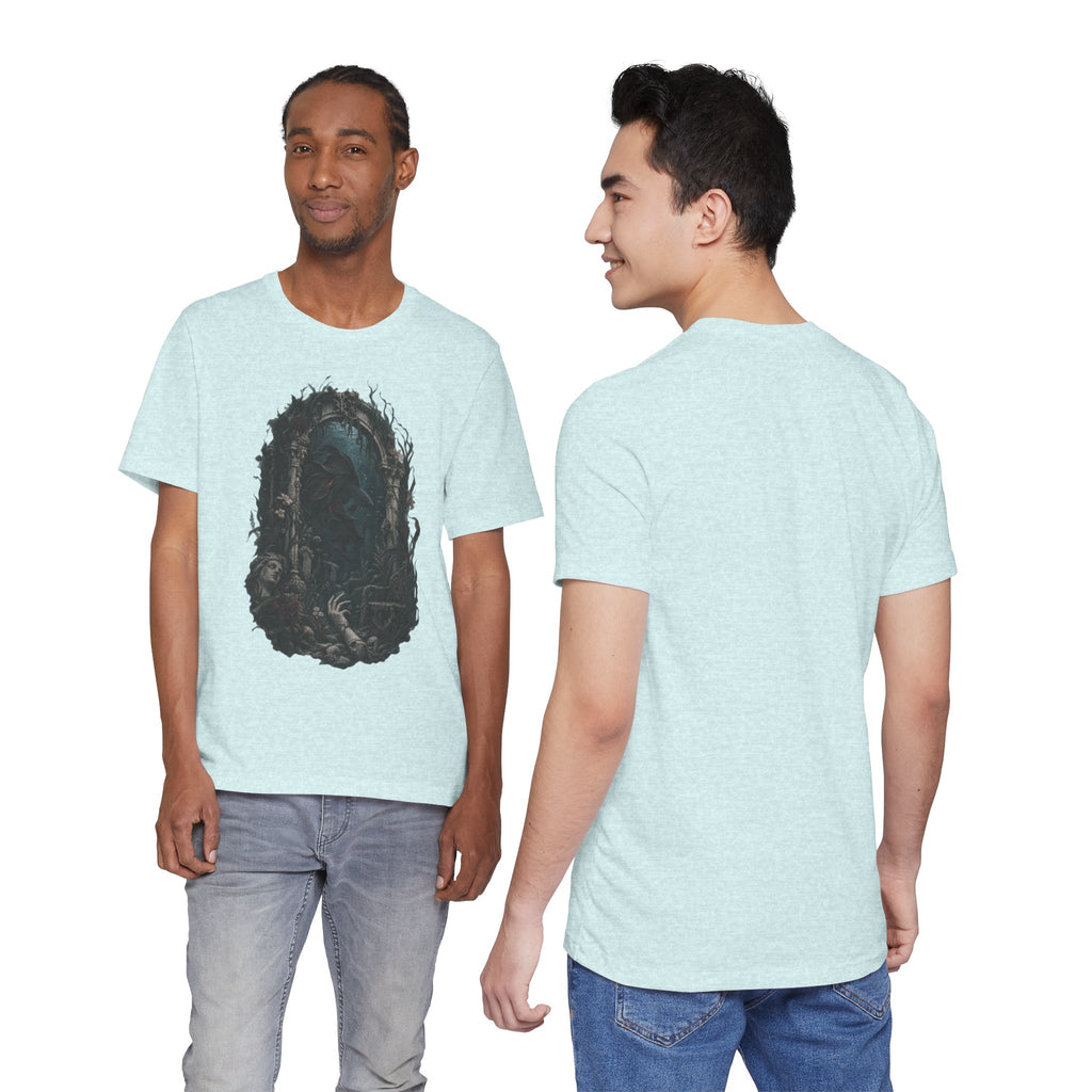 Gothic Fish T-Shirt — Underwater Ruins & Broken Statue