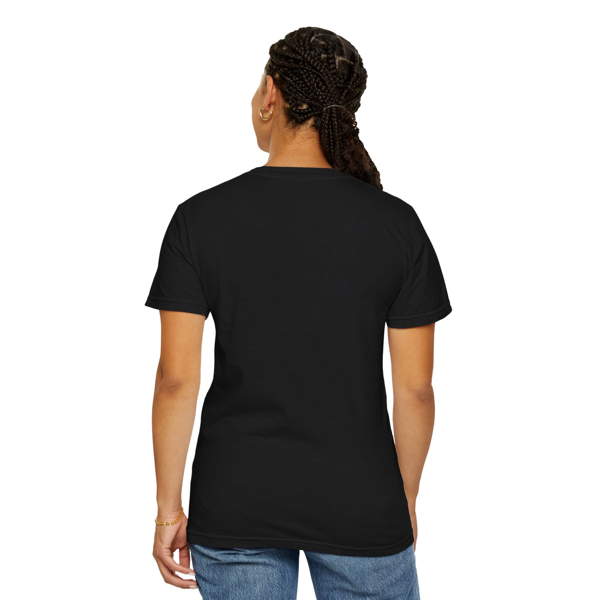 Moonlit Gothic Woman Tee — Raven & Dark Botanical Garden T-Shirt