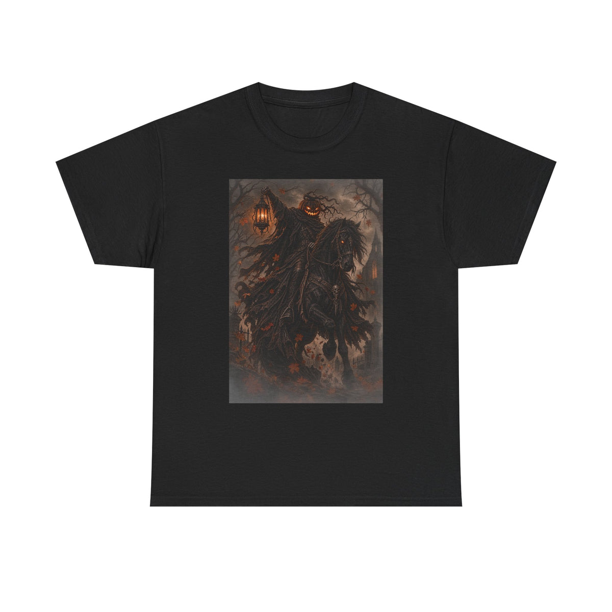 Pumpkin Rider T-Shirt — Jack-O’-Lantern Halloween Graphic