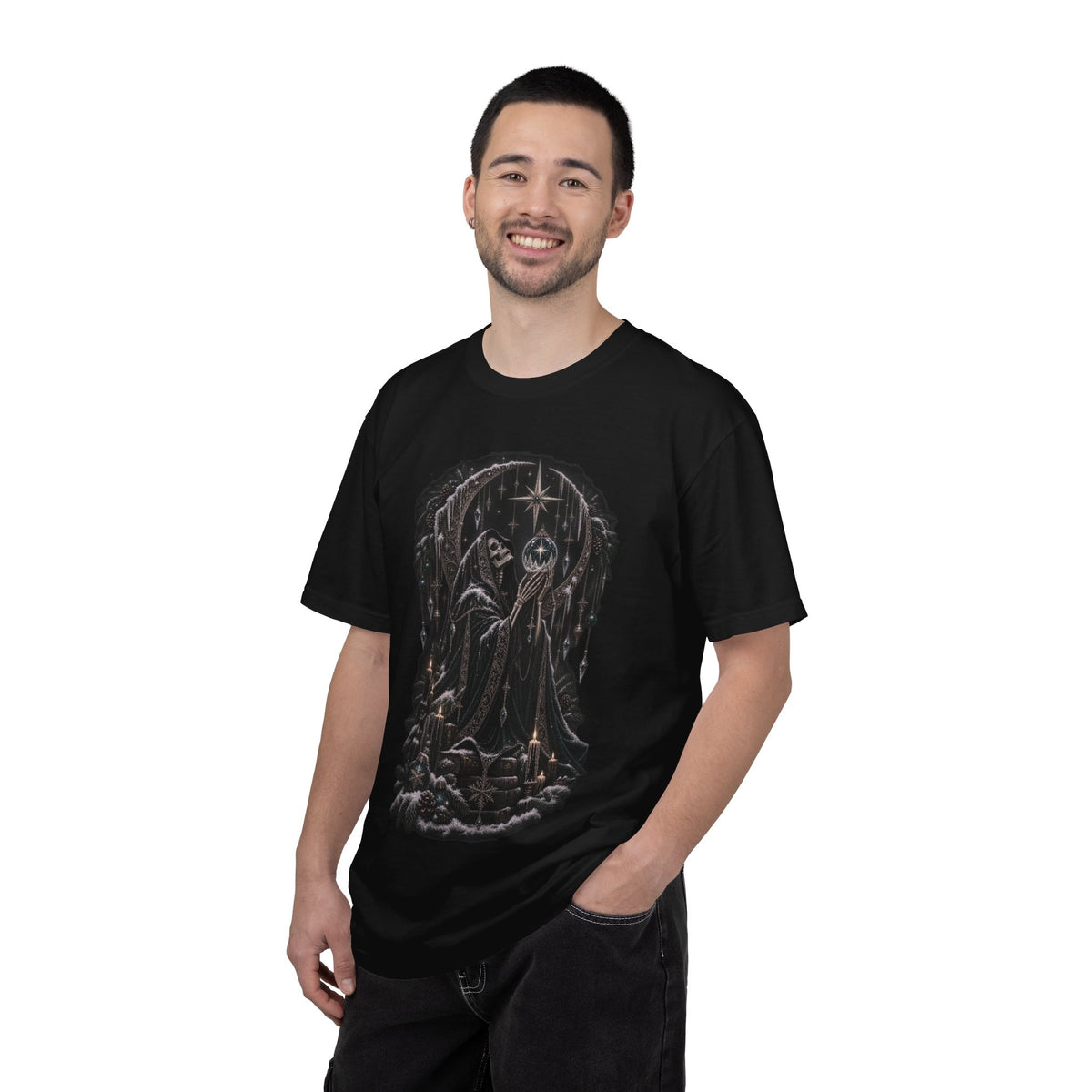 Christmas Skeleton T-Shirt — Gothic Holiday Graphic Tee