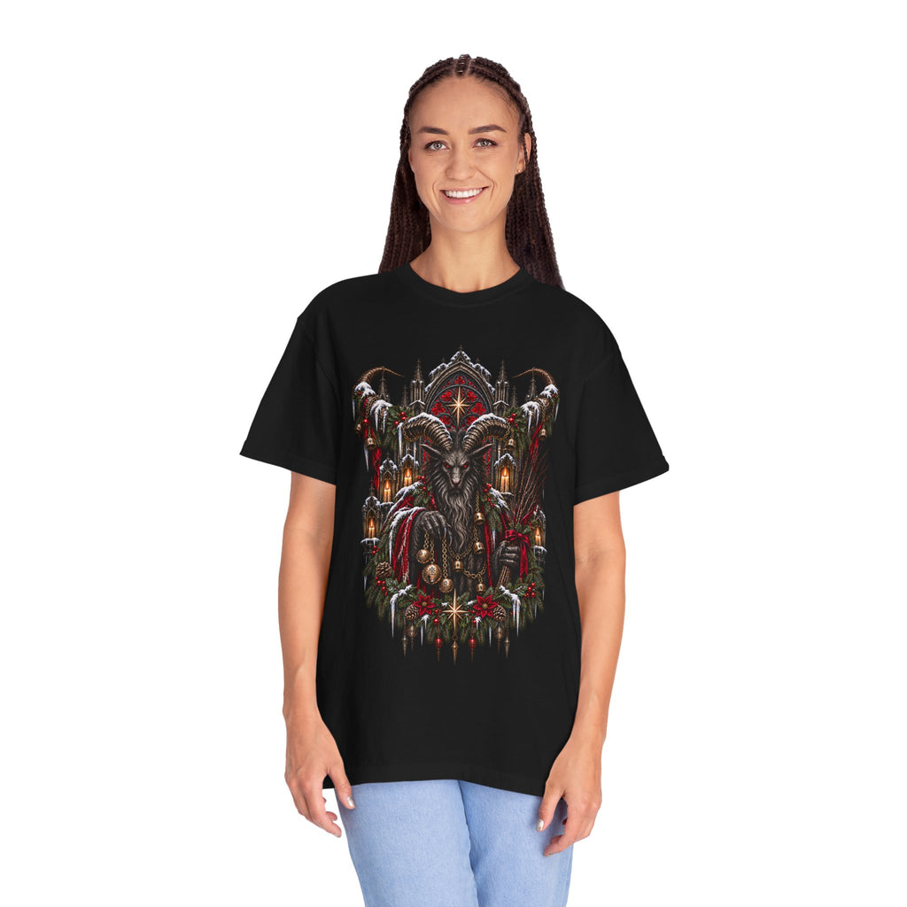 Krampus T-Shirt — Dark Alpine Christmas Folklore Art