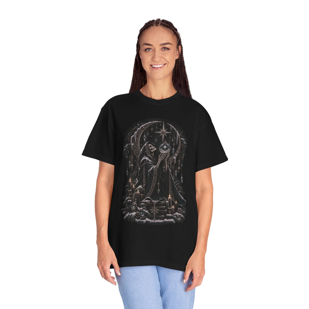 Christmas Skeleton T-Shirt — Gothic Holiday Graphic Tee