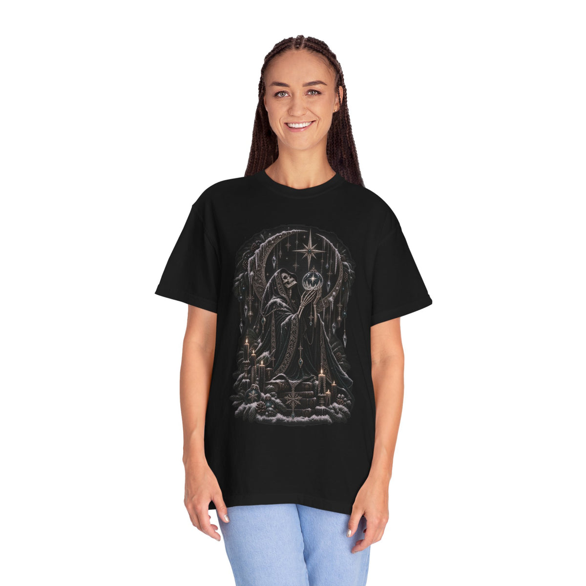 Christmas Skeleton T-Shirt — Gothic Holiday Graphic Tee