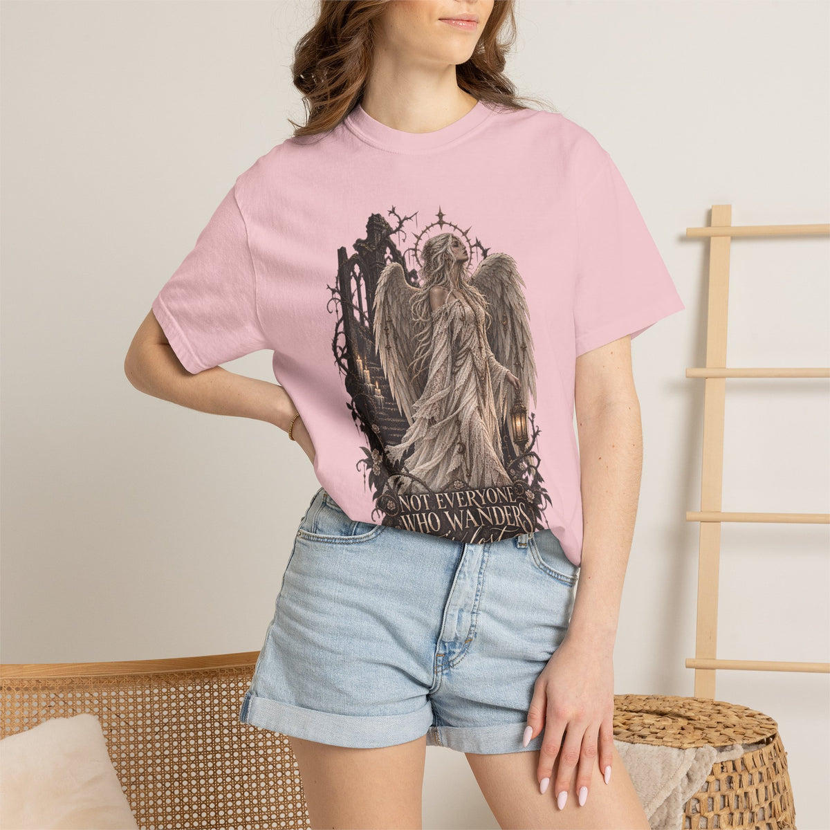 Angel Guardian T-Shirt — “Not Everyone Who Wanders”
