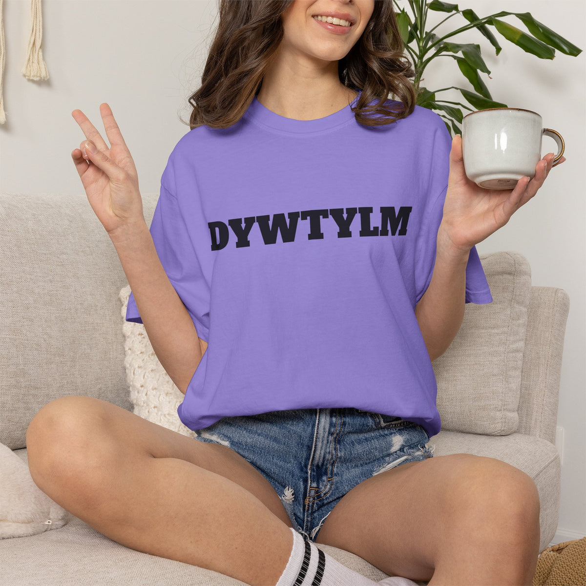 DYWTYLM T-Shirt — Minimal Text Graphic