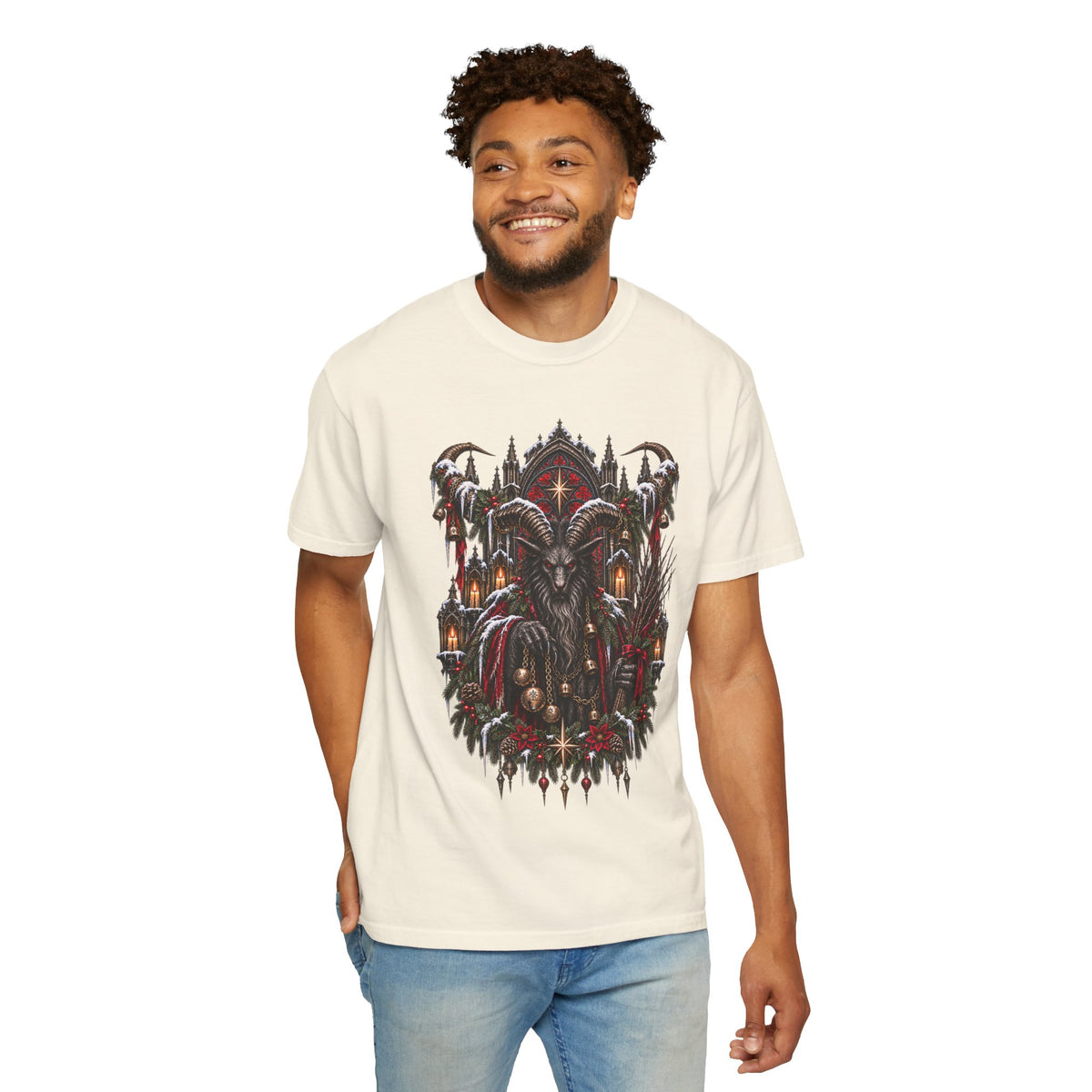 Krampus T-Shirt — Dark Alpine Christmas Folklore Art