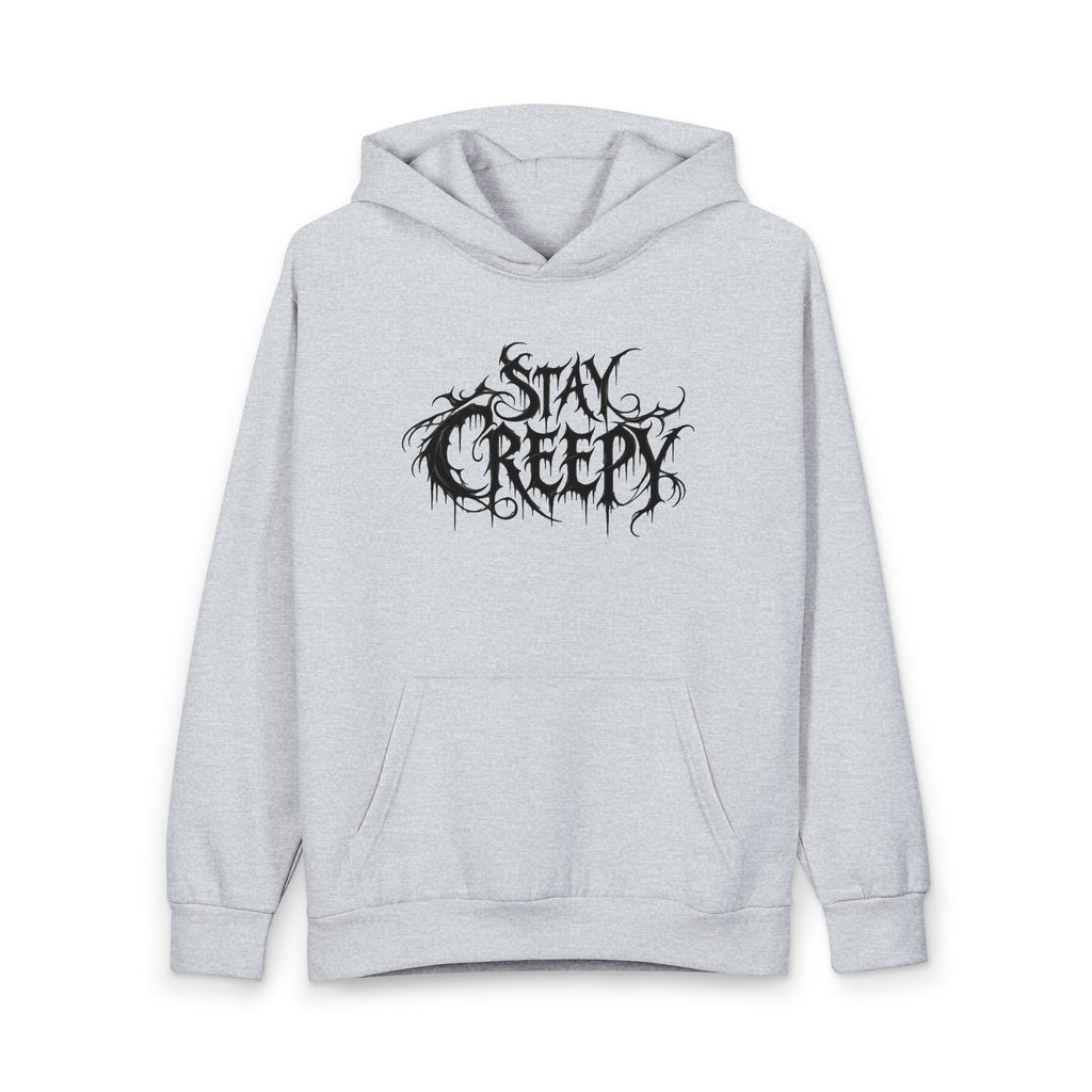 Stay Creepy Hoodie — Gothic Drippy Logo Pullover