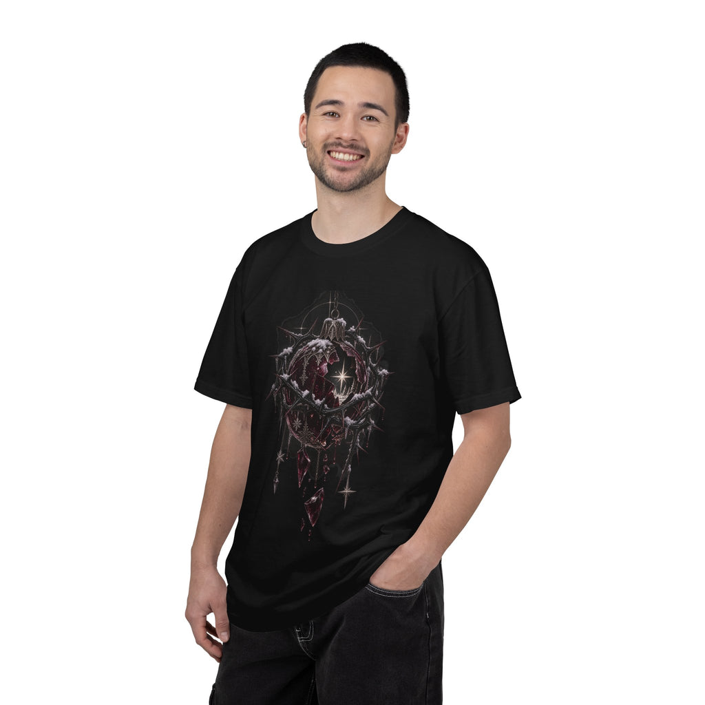 Dark Christmas Ornament T-Shirt — Gothic Crystal Holiday Graphic