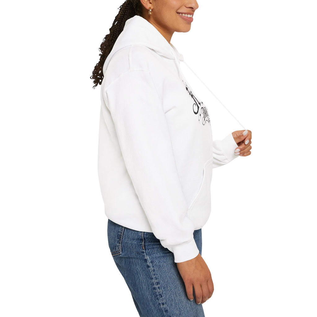 Dark Soul 'Full Heart' Hoodie — Gothic Script Graphic Sweatshirt