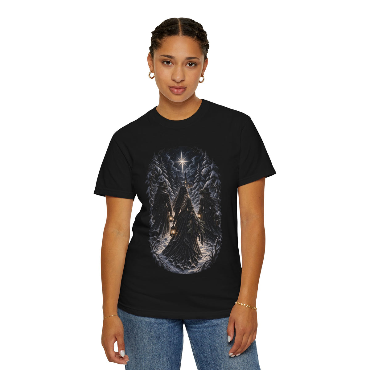 Gothic Angel Lantern T-Shirt