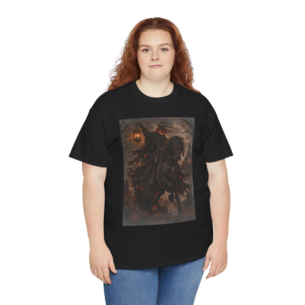 Pumpkin Rider T-Shirt — Jack-O’-Lantern Halloween Graphic
