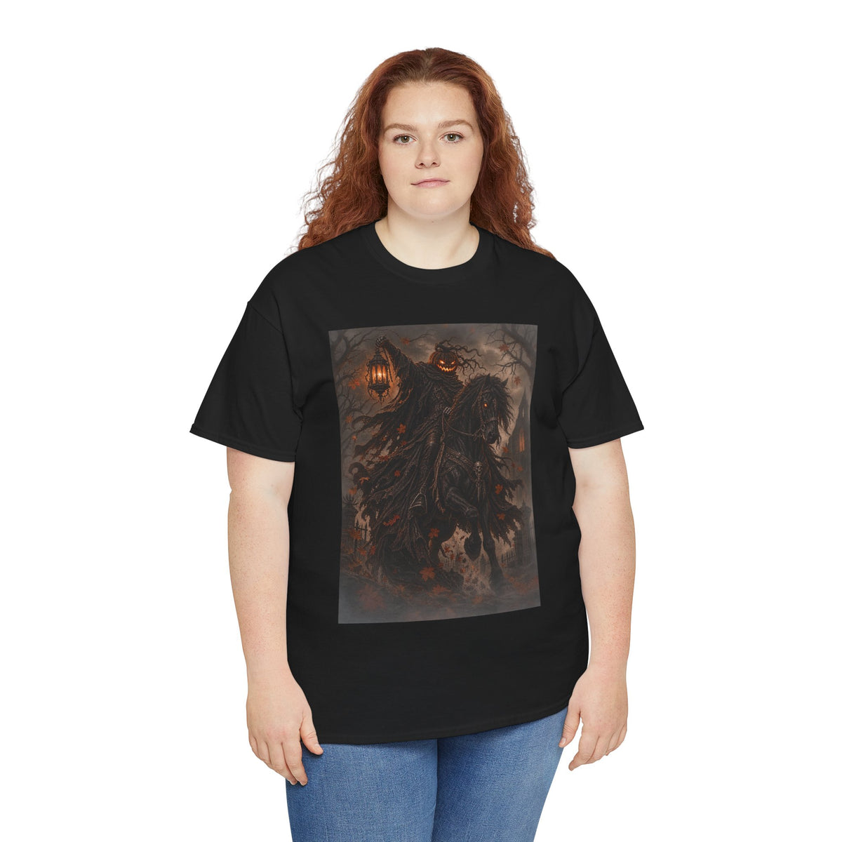 Pumpkin Rider T-Shirt — Jack-O’-Lantern Halloween Graphic