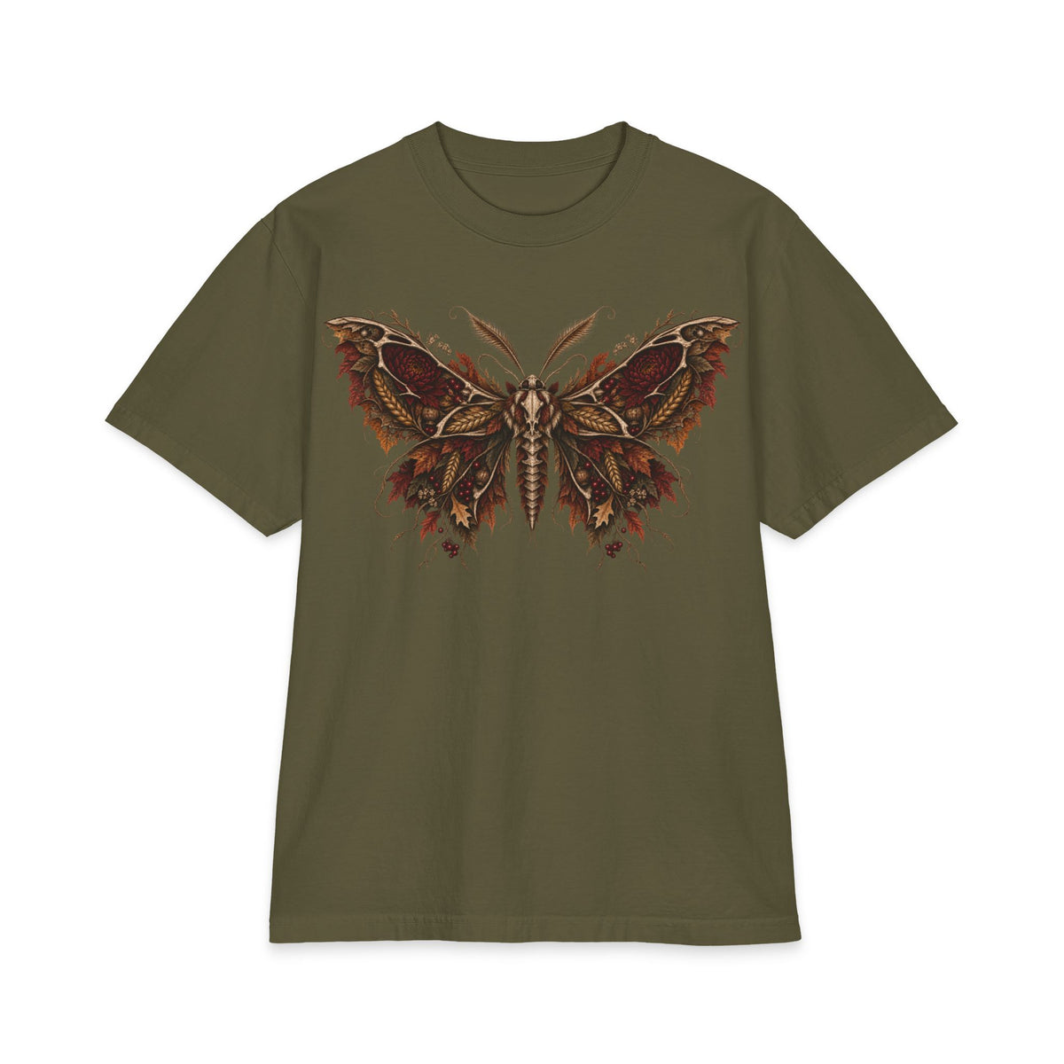 The Feast Moth T-Shirt — Gothic Thanksgiving Graphic Tee